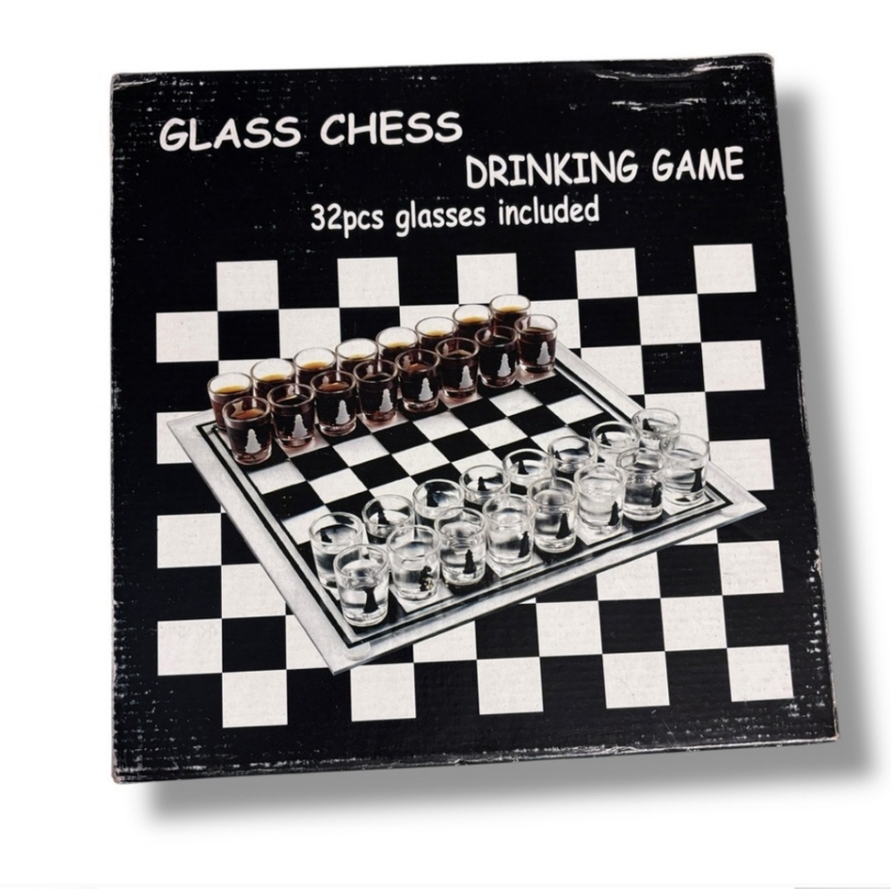 Glass Chess Drinking Game Shot Glass Chess Pieces